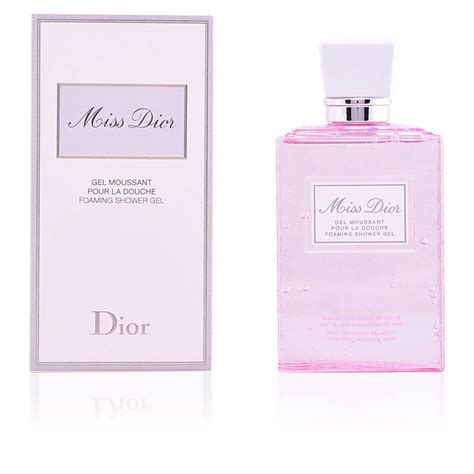 miss dior foaming shower gel.